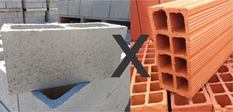 Bloco de concreto ou cerâmico
